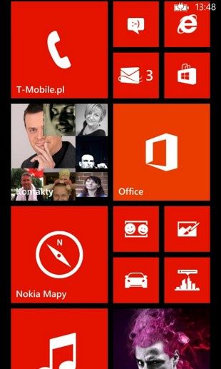 Nokia Lumia 820 - ekran główny