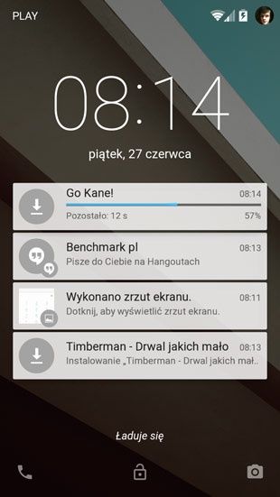 Android L - godzina