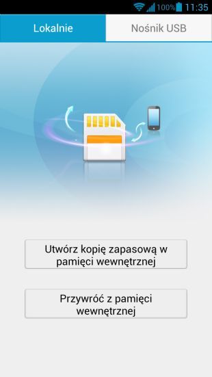ascend p2 backup