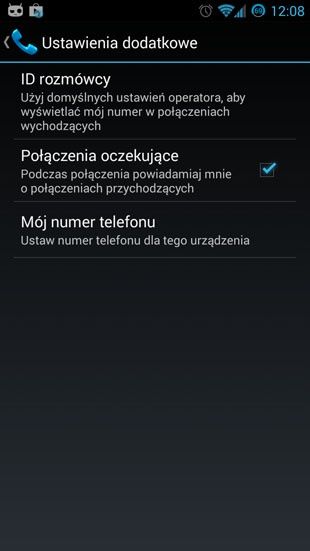 Android 4.3 ID rozmówcy