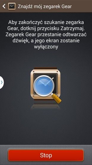 Samsung Galaxy Gear - lokalizacja zegarka