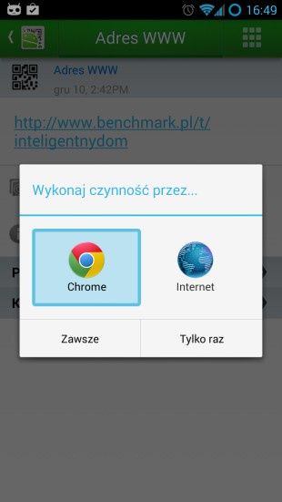 android wybór domyślnej aplikacji
