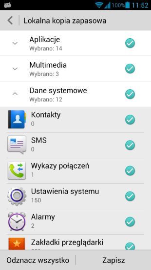 ascend p2 backup