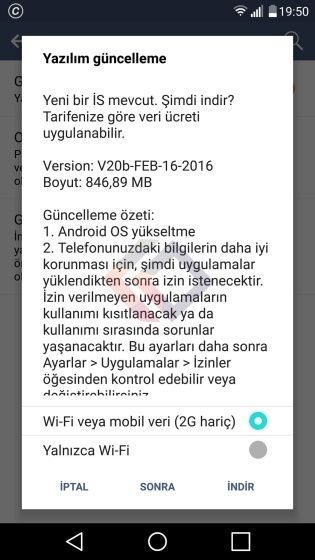 LG V10 Android 6.0 Turcja