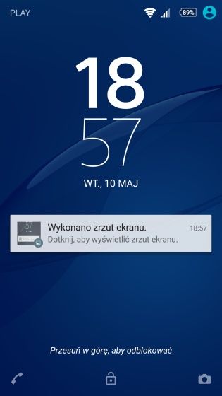 Sony Xperia M5 ekran blokady