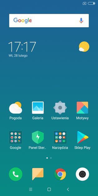 xiaomi redmi 5 ekran główny