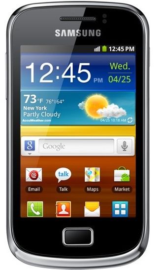 Samsung Galaxy Mini 2 smartfon wygląd front System operacyjny Android 2.3 Gingerbread TouchWi