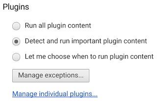 Google Chrome flash