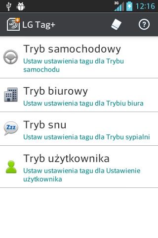 LG Swift LG E610 - oprogramowanie