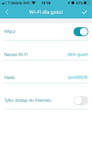 D-Link Wi-Fi - Ustawienia sieci dla gości
