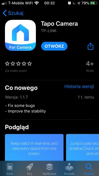 TP-Link Tapo C200 - Aplikacja mobilna