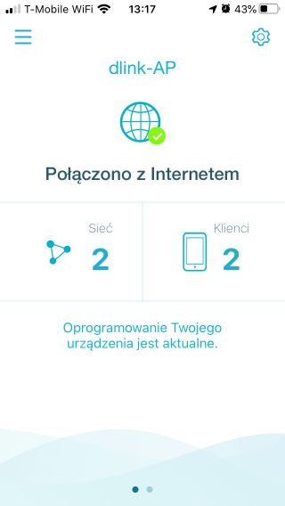 D-Link Wi-Fi - główny ekran