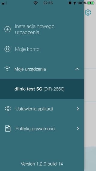 D-Link EXO DIR-2660 - Konfiguracja przez aplikacje