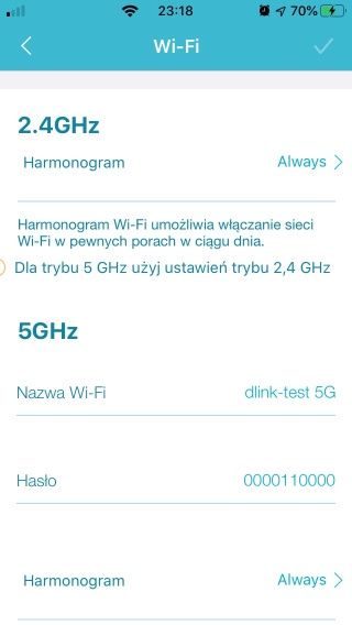 D-Link EXO DIR-2660 - Konfiguracja przez aplikacje