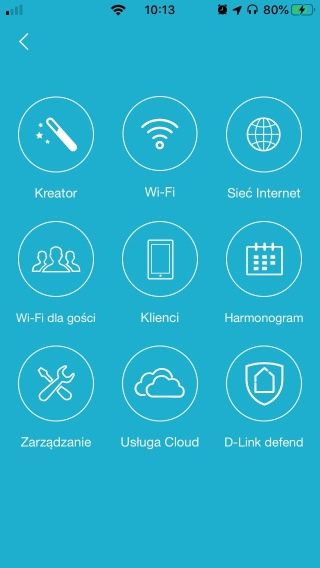 D-Link EXO DIR-2660 - Konfiguracja przez aplikacje