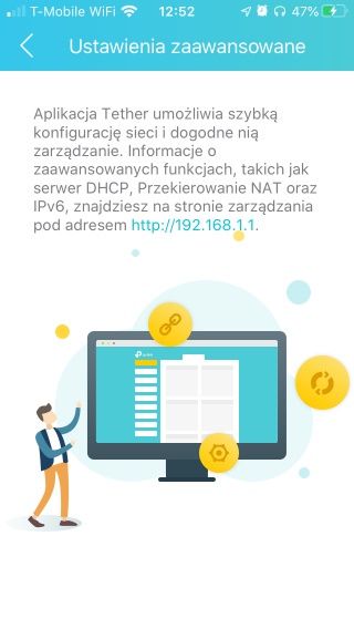 TP-Link Archer AX50 - Aplikacja Tether - Ustawienia zaawansowane