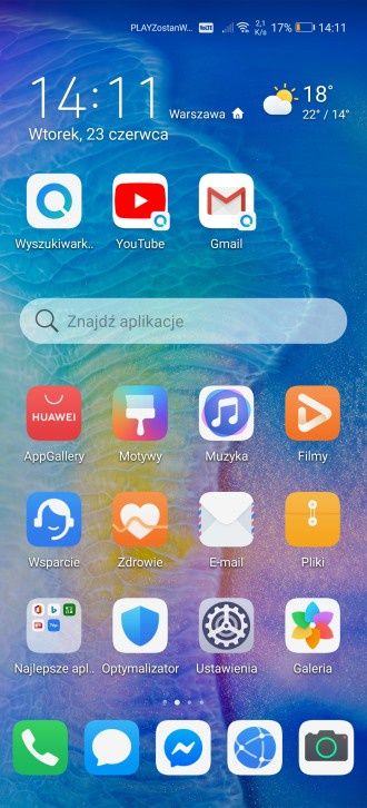 Huawei P40 Pro Plus ekran główny