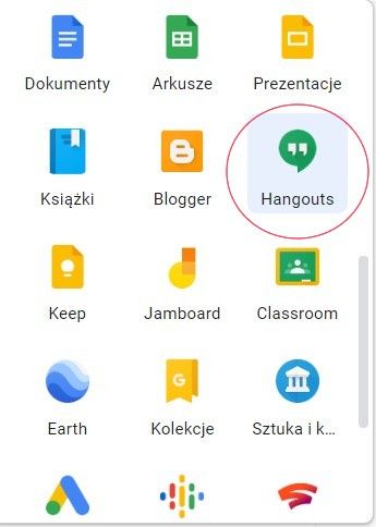 Google Hangouts w aplikacjach