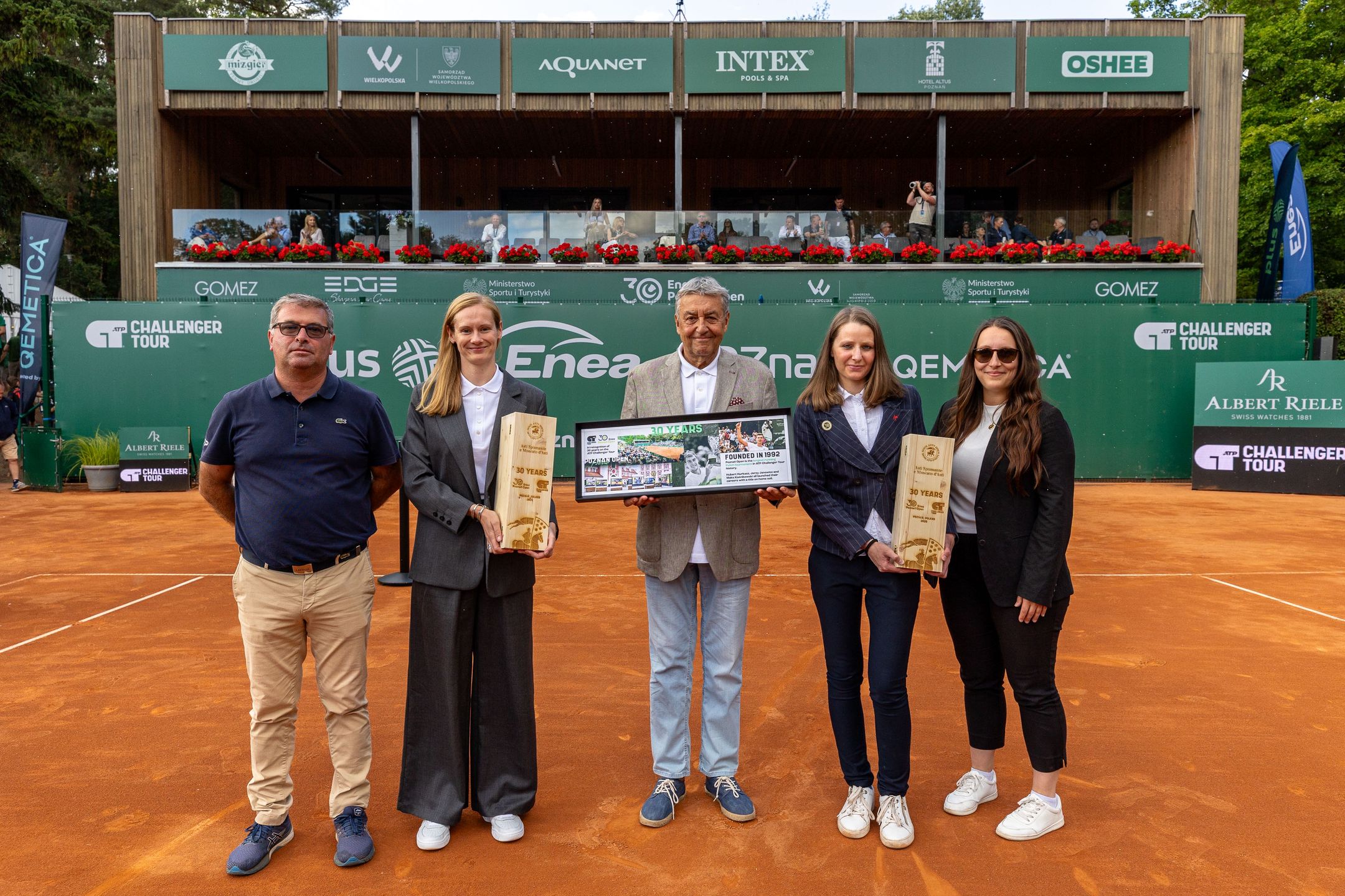 30 lat Enea Poznań Open - Organizatorzy z przedstawicielami ATP