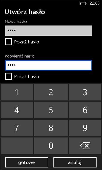 Ustawienia telefonu z WP8