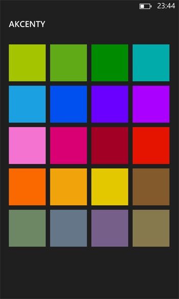 Ustawienia telefonu z WP8