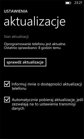 Konfiguracja Telefonu z Windows Phone 8