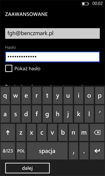 Ustawienia telefonu z WP8