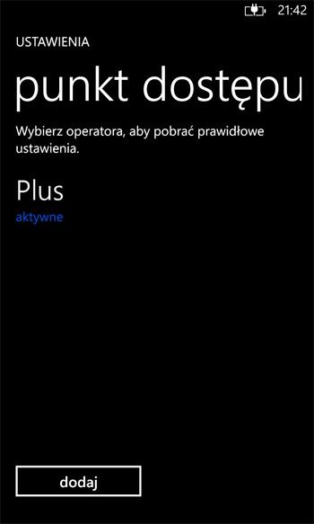 Konfiguracja Telefonu z Windows Phone 8