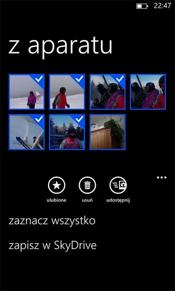 Udostępnianie fotografii w Windows Phone 8