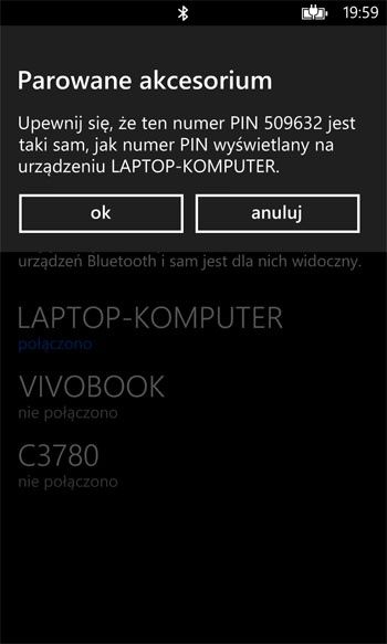 Nagrywanie filmów WP8
