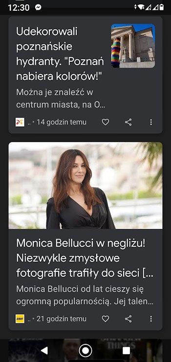 Wiadomości w Google Discover