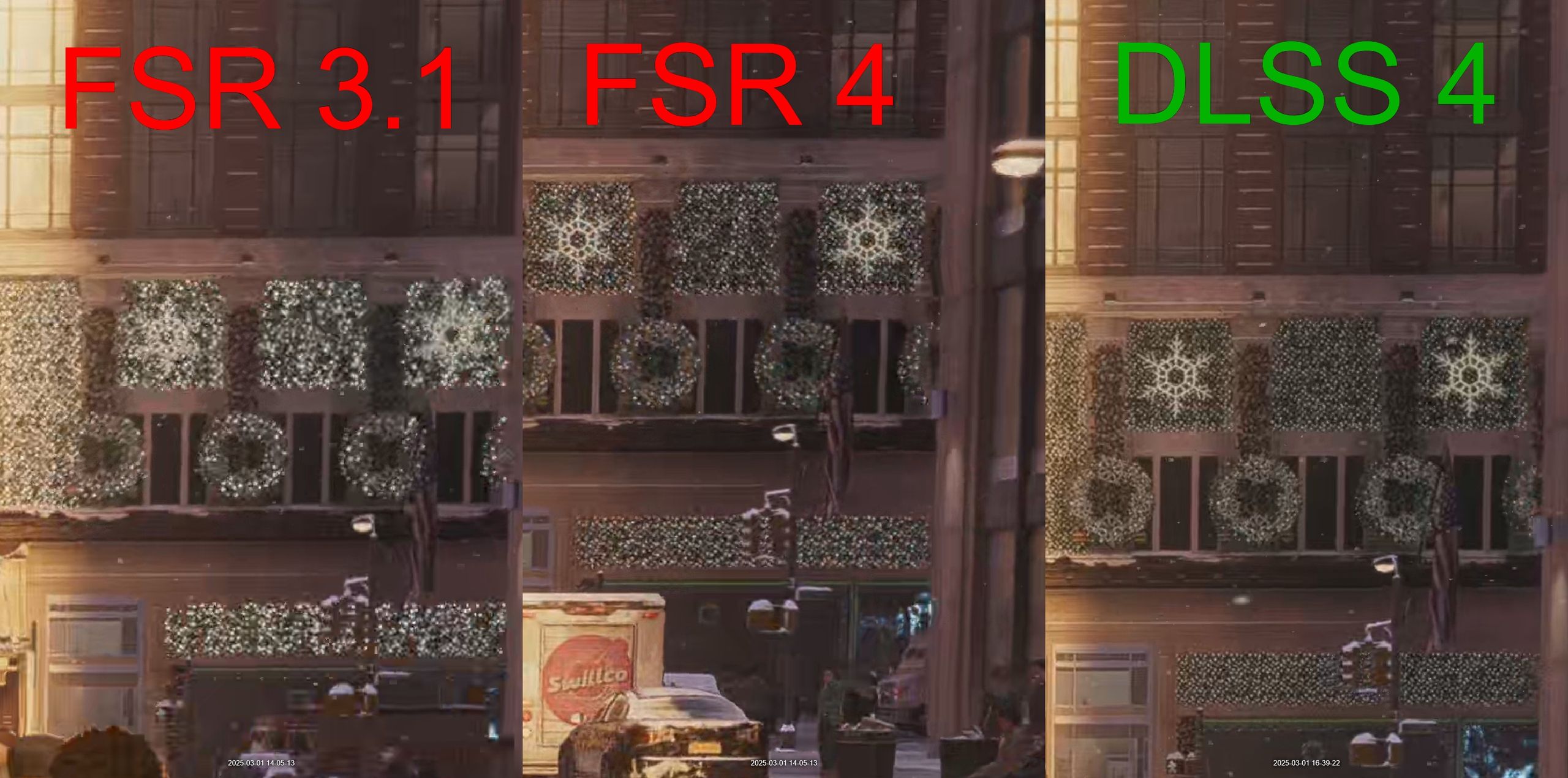 FSR3 vs FSR 4 vs DLSS4 - Miles Morales
