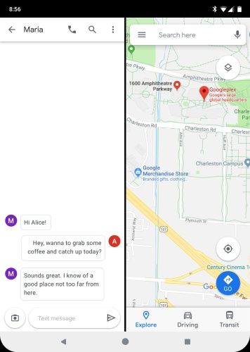 Android 10 składane smartfony