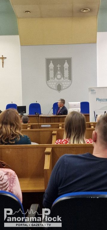 Konferencja dotycząca projektu przebudowy głównej stacji uzdatniania wody w Płocku, przy ul. Górnej