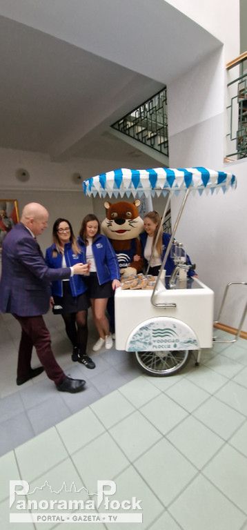 Konferencja dotycząca projektu przebudowy głównej stacji uzdatniania wody w Płocku, przy ul. Górnej