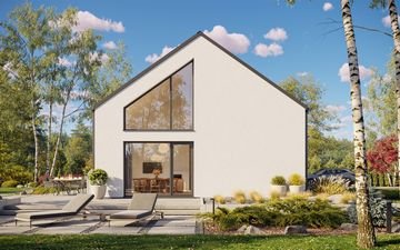 Projekt gotowy Malmo 110 - parterowy dom o powierzchni 110,80 m², z dachem w stylu "dwuspadowy"