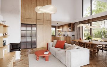 Projekt gotowy Malmo 110 plus - parterowy dom o powierzchni 110,80 m², z dachem w stylu "dwuspadowy"