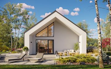 Projekt gotowy Malmo 110 plus - parterowy dom o powierzchni 110,80 m², z dachem w stylu "dwuspadowy"