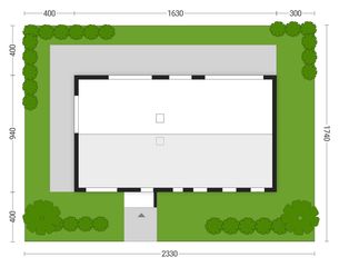 Projekt gotowy Malmo 130 - działka