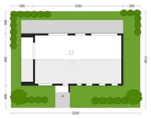 Projekt gotowy Malmo 130 plus - działka