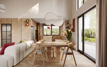 Projekt gotowy Malmo 130 - parterowy dom o powierzchni 130,40 m², z dachem w stylu "dwuspadowy"