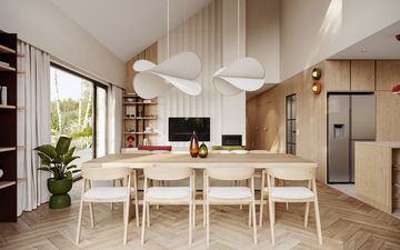 Projekt gotowy Malmo 130 plus - parterowy dom o powierzchni 130,40 m², z dachem w stylu "dwuspadowy"