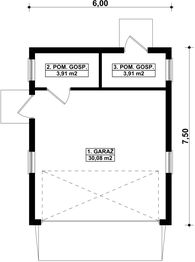 Parter projektu - G23 - Budynek garażowo - gospodarczy