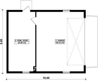 Parter projektu - G25 - Budynek garażowo - gospodarczy