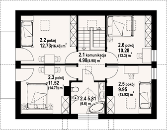 Poddasze projektu - Zawoja średnia