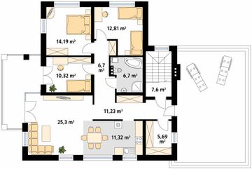 Piętro 1 projektu - Arkan