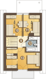 Poddasze projektu - Iza bez garażu [B]