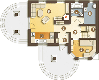 Parter projektu - Sójka II bez garażu [B]