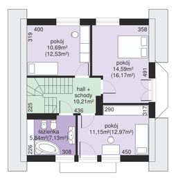 Poddasze projektu - Dom przy Przyjaznej