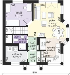 Parter projektu - Dom przy Przyjaznej 3